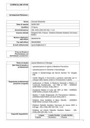 GRANATA ELISABETTA - Azienda Sanitaria Locale Avellino