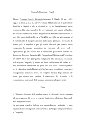 Ordinanza TAR Campania N° 757/06 ricorso prof. GRANATA