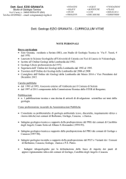 cv ezio granata - Ordine dei Geologi della Lombardia