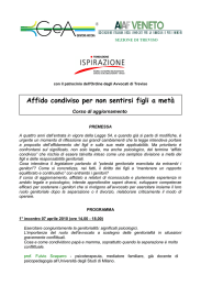 Affido condiviso per non sentirsi figli a met&agrave;