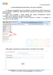 LA DICHIARAZIONE IRAP PER LE SCUOLE CESSATE Le