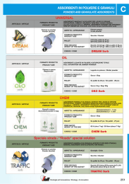 ASSORBENTI IN POLVERE E GRANULI UNIVERSAL CHEM OIL