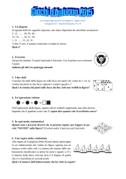 1. Un dispetto In ognuna delle tre seguenti sequenze, una mano