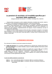 Le pensioni di vecchiaia e di invalidità specifica per i lavoratori dello