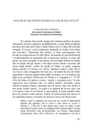 Analisi di Tre donne intorno al cor mi son venute