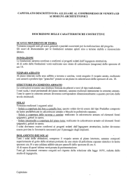 CAPITOLATO DESCRITTIVO DA ALLEGARE AL COMPROMESSO