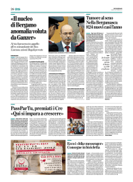 «Il nucleo di Bergamo anomalia voluta da Ganzer»
