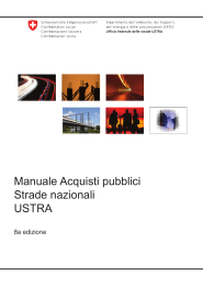 Manuale Acquisti pubblici Strade nazionali USTRA