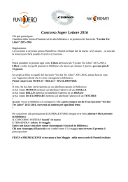 Regolamento del concorso