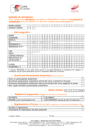 Scheda di iscrizione - Fondazione Per Leggere