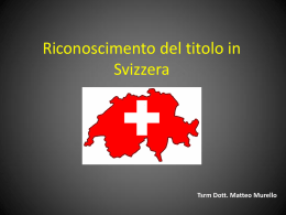 Riconoscimento SWISS