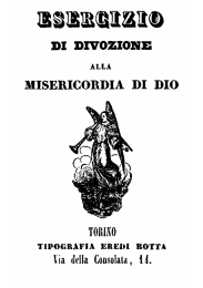 Don Bosco - Esercizio di divozione alla misericordia di Dio-i