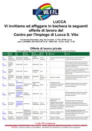 Offerte di lavoro - Comune di Camporgiano