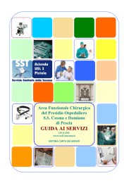GUIDA SERVIZI AF CHIRURGICA PO PESCIA