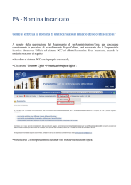 PA - Nomina incaricato - Piattaforma per la certificazione dei crediti