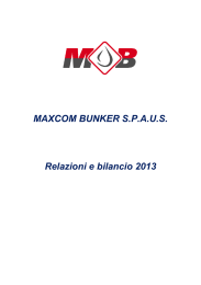 MAXCOM BUNKER S.P.A.U.S. Relazioni e bilancio 2013