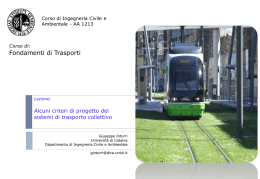 Pianificazione dei Trasporti - Università degli Studi di Catania