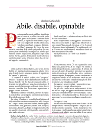 Abile, disabile, opinabile