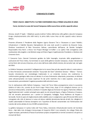 ABBATTUTO L`ULTIMO DIAFRAMMA NELLA