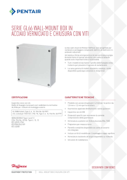 serie gl66 wall-mount box in acciaio verniciato e chiusura