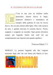 Il telefono che diceva bugie