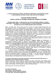 Insonnia Fatale Familiare - Universit&agrave; degli Studi di Milano