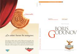 BORIS GODUNOV : Modest Musorgskij Season