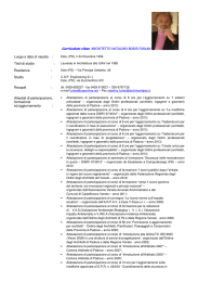 Curriculum vitae ARCHITETTO NATALINO BORIS