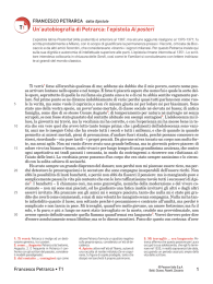 Un`autobiografia di Petrarca: l`epistola Ai posteri T1