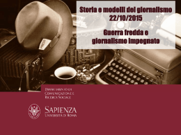 Presentazione di PowerPoint - Dipartimento di Comunicazione e