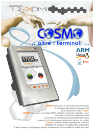 COSMO non &egrave; solo un terminale di raccolta dati, &egrave; il