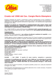 Creata nel 1960 dal Cav. Cangia Mario Giampiero