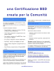 una Certificazione BSD creata per la Comunità