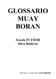 Glossario_Muay_Boran._Giugno 2016