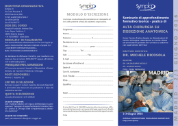 corso dissezione madrid 2016