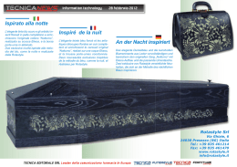 Ispirato alla notte &ndash; NEWSLETTER TECNICA 20.02.2012