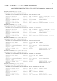 Commissioni di conferma straordinari - valutazioni comparative