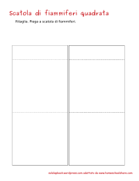 Scatola di fiammiferi quadrata