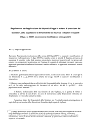 Regolamento per l`applicazione dei disposti di legge in materia di