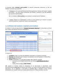 1.1 Utilizzo del modulo vogliate provvedere