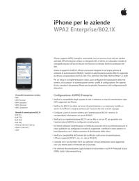 iPhone per le aziende WPA2 Enterprise/802.1X