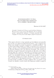 EVANGElIZACIÓN Y TUTElA DE lOS DERECHOS INDÍGENAS EN