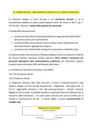 a1.3 procedura - relazione allegata al conto annuale