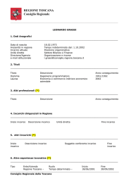 RT_Curriculum GRASSI - Consiglio regionale della Toscana