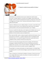 1. Rimetti in ordine la trama del film Il Ciclone.