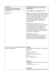 DIRITTO PROCESSUALE CIVILE A-L mod. I