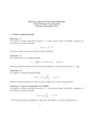 Esercizi - Università degli Studi dell`Aquila