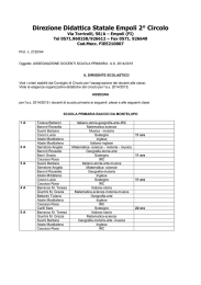 assegnazione docenti primaria - Direzione Didattica Secondo