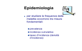 prevalenza e incidenza, curve epidemiche