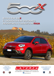 nuova fiat 500x il crossover fiat disegnato, progettato e